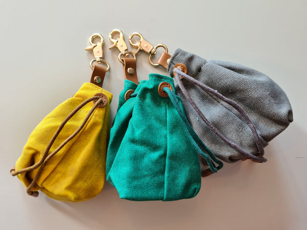 Waxed Canvas Dog Treat Pouch