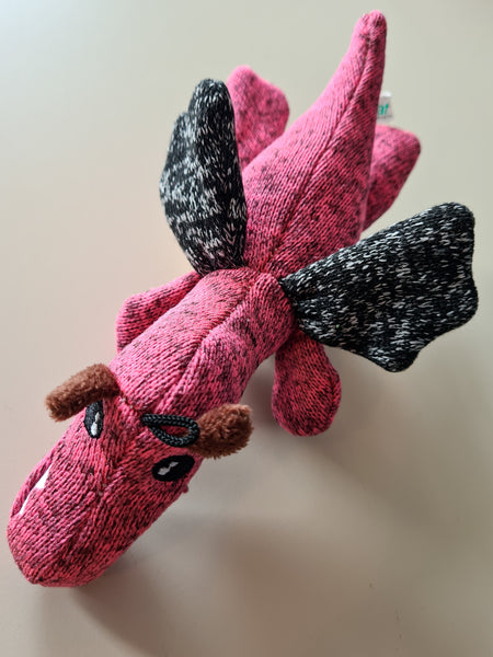 Soft Knit Dragon Dog Toy