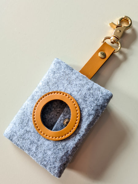 Felt Poo Bag Holder with Clip