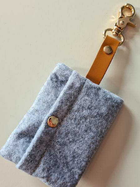 Felt Poo Bag Holder with Clip