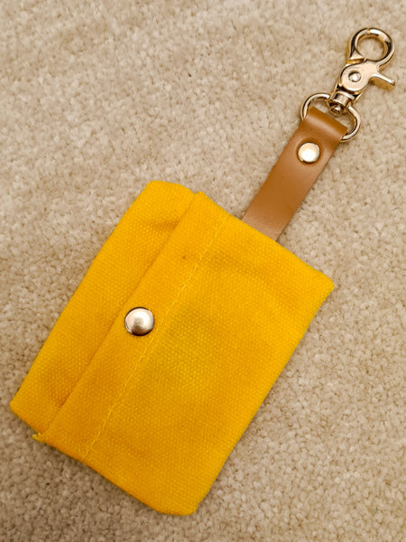 Waxed Canvas Poo Bag Holder