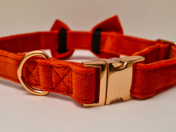 Luxury Red Velvet Christmas Collar