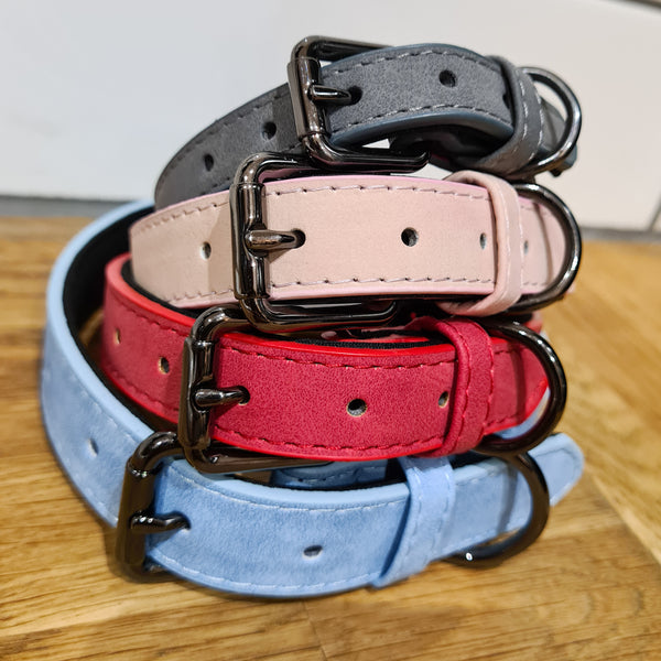 Soft Leather Traditional Buckle Collar