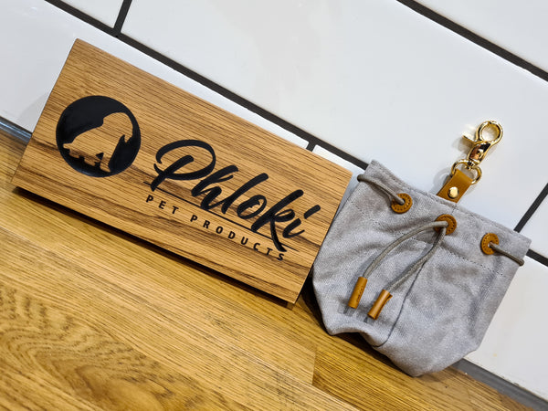 Waxed Canvas Dog Treat Pouch