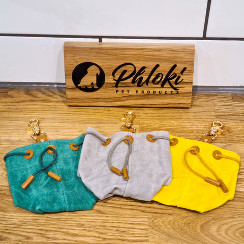 Waxed Canvas Dog Treat Pouch