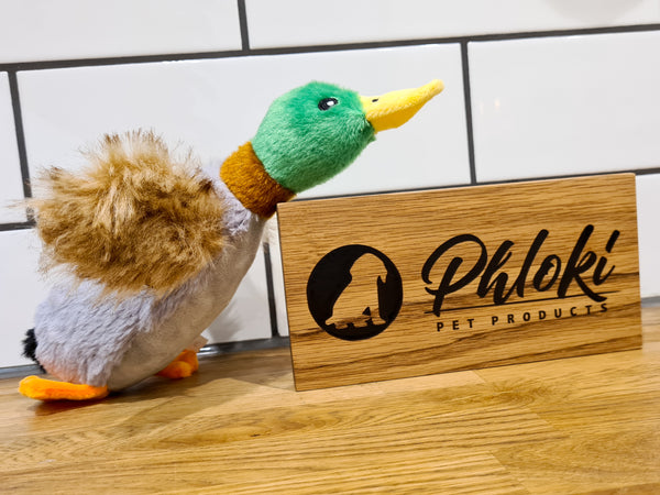 Plush Duck Dog Toy