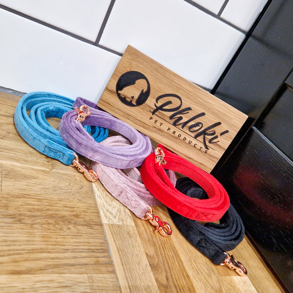 Luxury Velvet Dog Lead